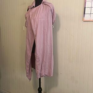 Walter Baker Lyocell Mauve Terry Trench vest size small